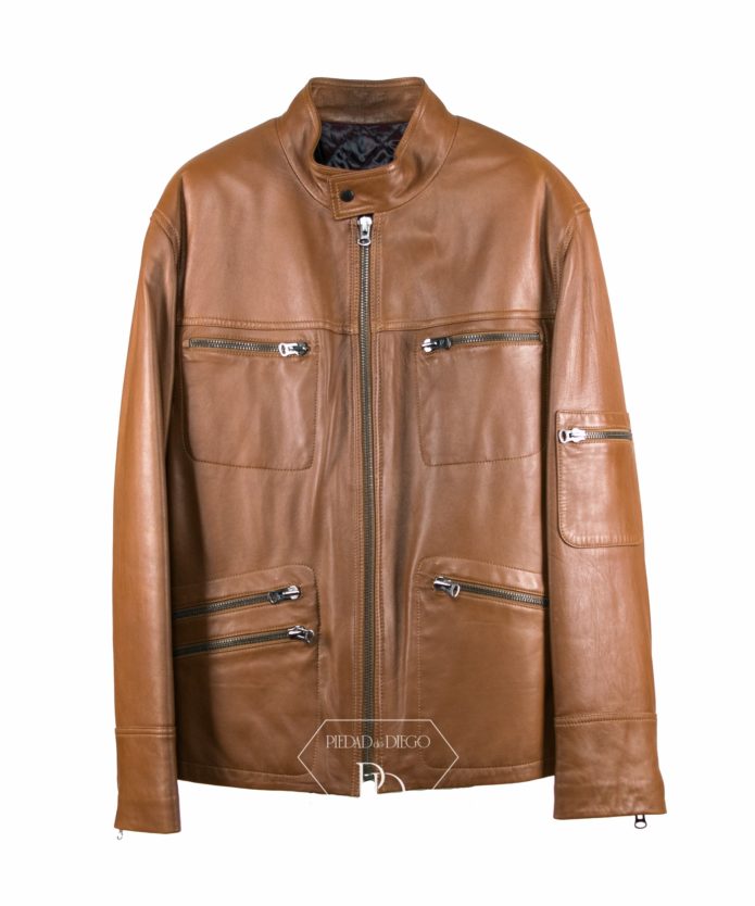 Cazadora de cuero Hombre Piel Natural