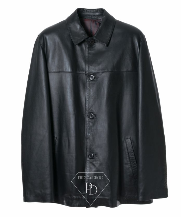 Chaqueta de cuero Hombre Negra
