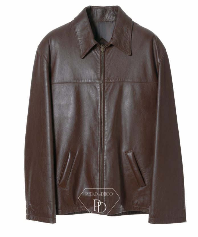 Chaqueta cuero Hombre Marrón