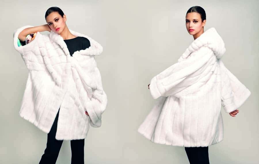 fur jacket natural