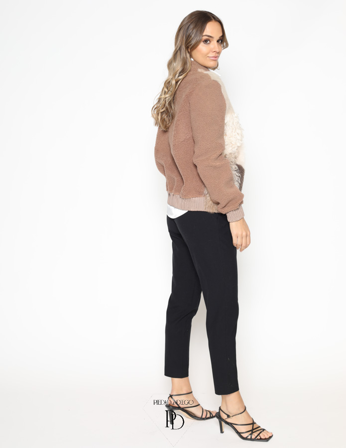 Chaqueta Piel Vuelta Mujer - Cazadora Doble faz Mujer - Pensa 2 Cazadora Bomber Doble Faz Mujer Pensa 9