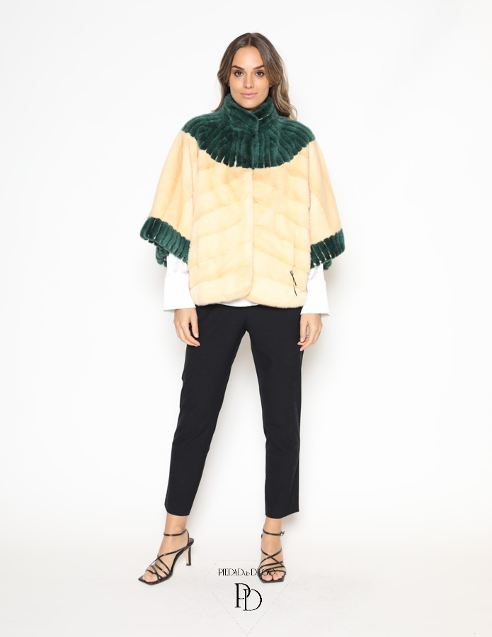 Chaqueta de piel de Visón - Anis-VTEJ 3 Chaqueta Piel Vison Juvenil Anis 1