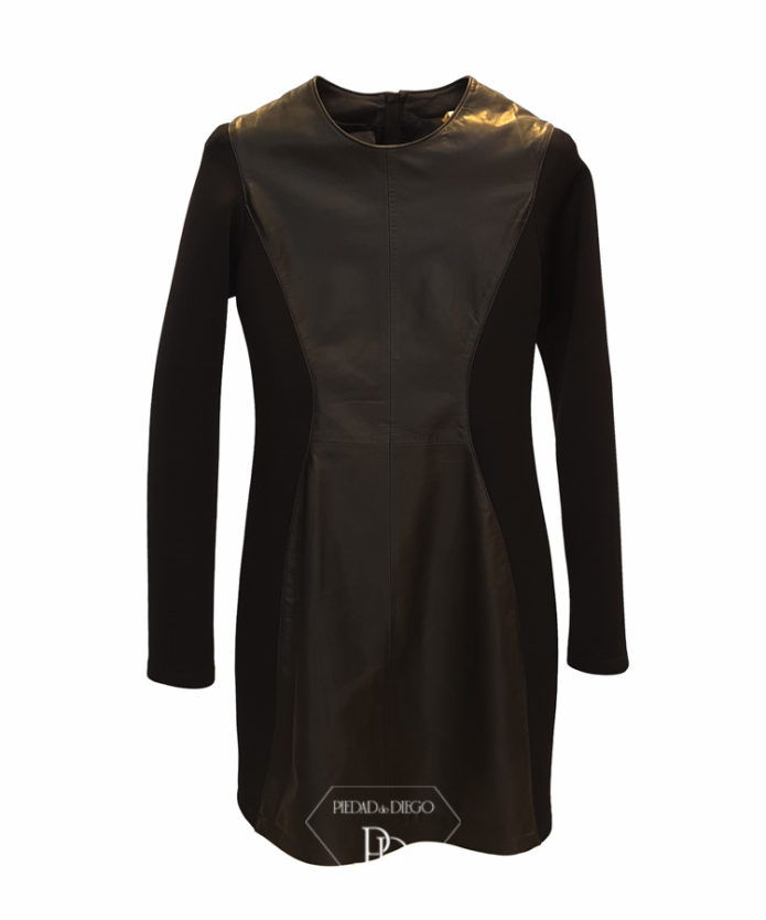 vestido piel y neopreno