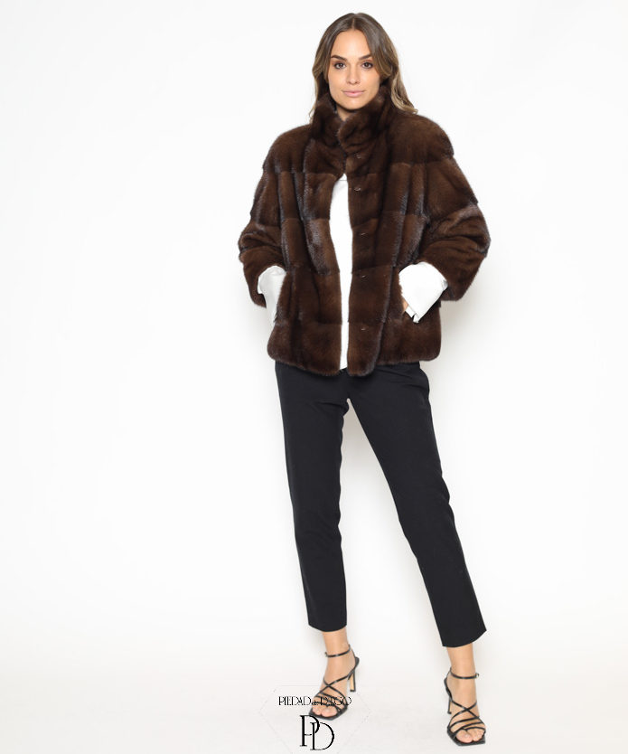 Chaqueta Piel De Visón Moderna Juvenil Pr0422 1