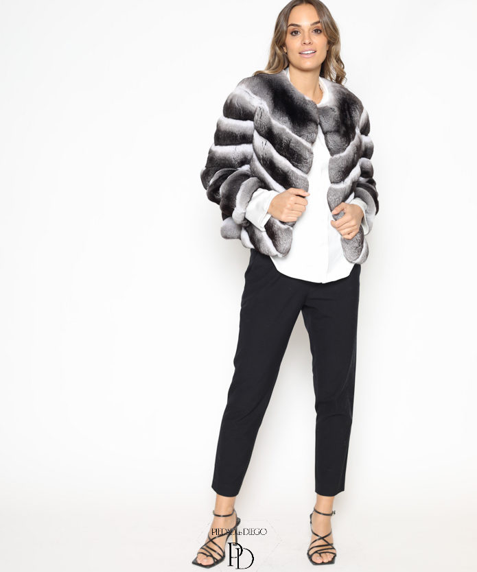 Chaqueta Piel Chinchilla 7274 (2 De 5)